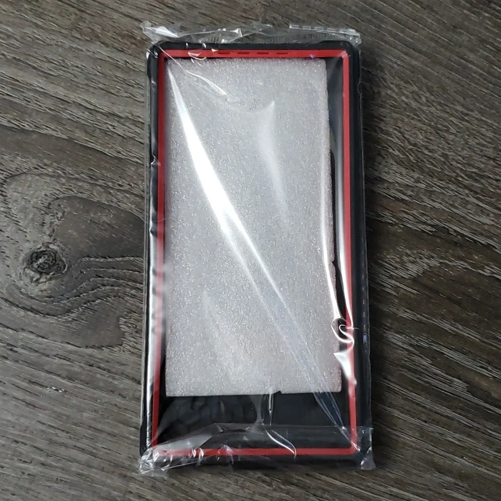 Samsung S23 Ultra Red Magnetic Bumper Case with Black Ring or Kickstand